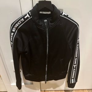 Alexander Wang Black Logo zip jacket
